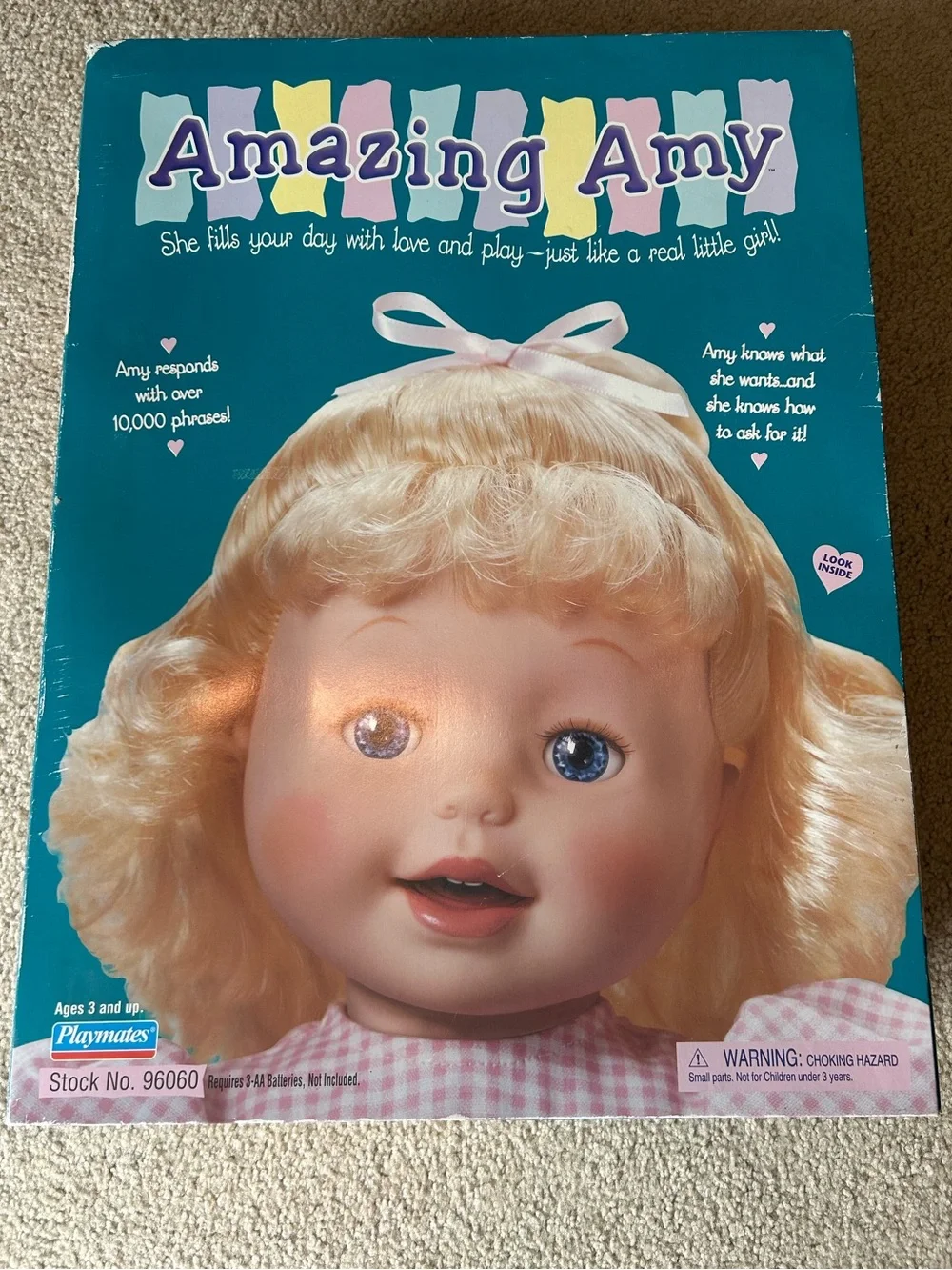 1998 Playmates Amazing Amy Interactive Doll - New sealed